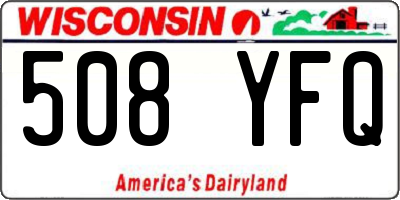 WI license plate 508YFQ