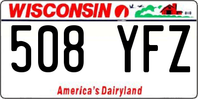 WI license plate 508YFZ