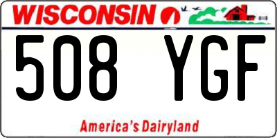 WI license plate 508YGF