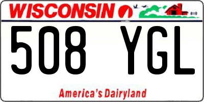 WI license plate 508YGL