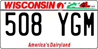 WI license plate 508YGM