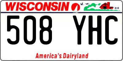 WI license plate 508YHC