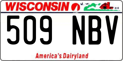 WI license plate 509NBV
