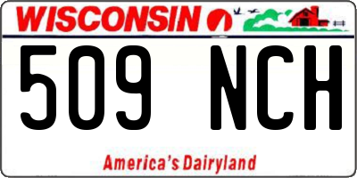WI license plate 509NCH