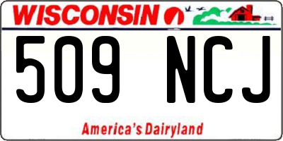 WI license plate 509NCJ