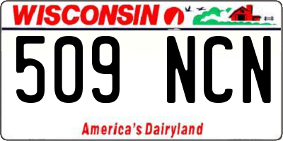 WI license plate 509NCN