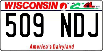 WI license plate 509NDJ