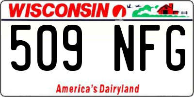 WI license plate 509NFG