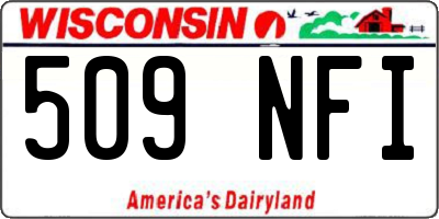 WI license plate 509NFI