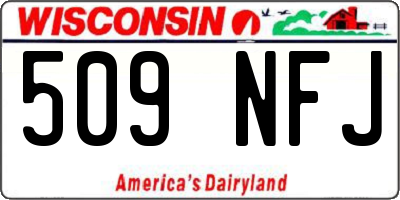 WI license plate 509NFJ