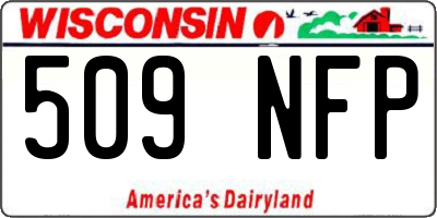 WI license plate 509NFP