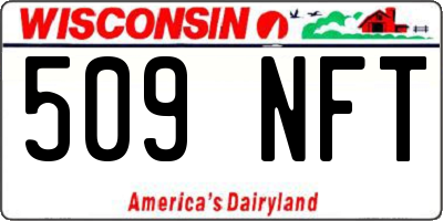 WI license plate 509NFT