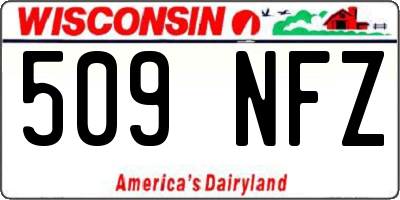 WI license plate 509NFZ