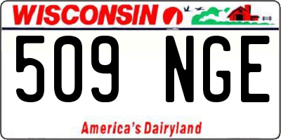 WI license plate 509NGE