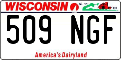 WI license plate 509NGF