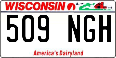WI license plate 509NGH