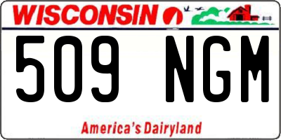 WI license plate 509NGM