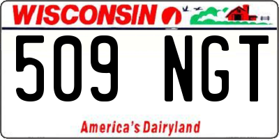 WI license plate 509NGT