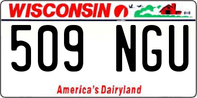 WI license plate 509NGU