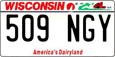 WI license plate 509NGY