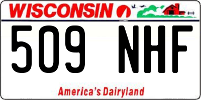 WI license plate 509NHF