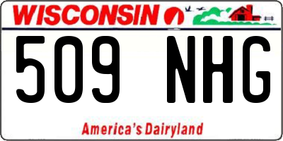 WI license plate 509NHG