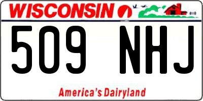 WI license plate 509NHJ