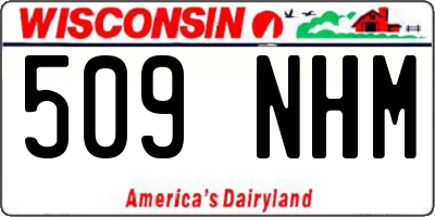 WI license plate 509NHM
