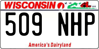 WI license plate 509NHP