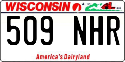 WI license plate 509NHR