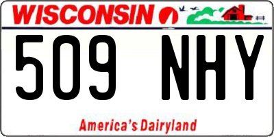 WI license plate 509NHY
