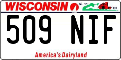 WI license plate 509NIF