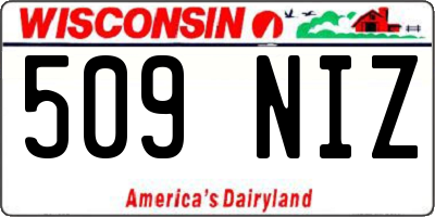 WI license plate 509NIZ