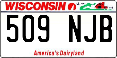 WI license plate 509NJB