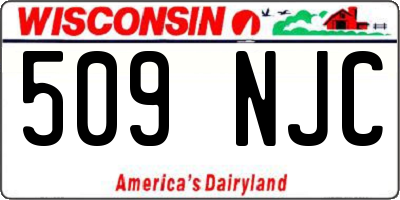 WI license plate 509NJC