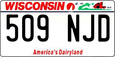 WI license plate 509NJD