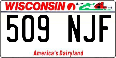 WI license plate 509NJF
