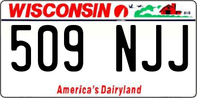 WI license plate 509NJJ