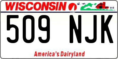 WI license plate 509NJK