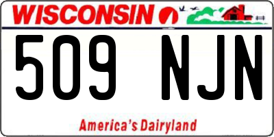 WI license plate 509NJN