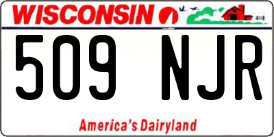 WI license plate 509NJR
