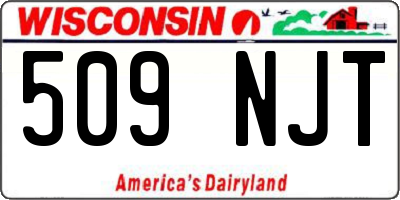 WI license plate 509NJT