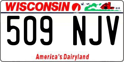 WI license plate 509NJV