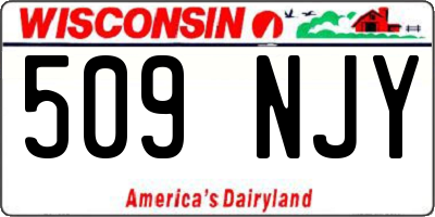 WI license plate 509NJY