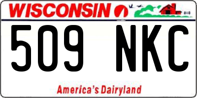 WI license plate 509NKC