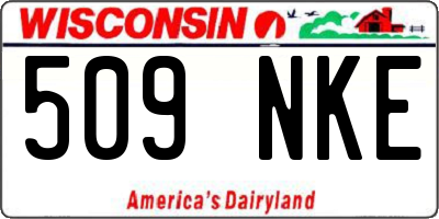 WI license plate 509NKE