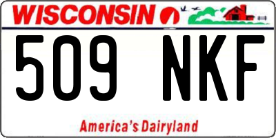 WI license plate 509NKF