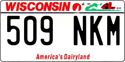 WI license plate 509NKM