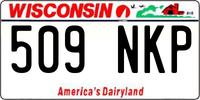 WI license plate 509NKP