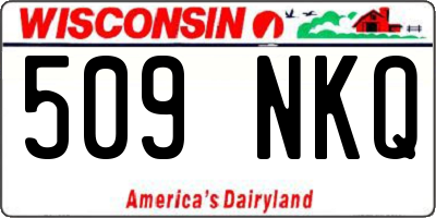 WI license plate 509NKQ